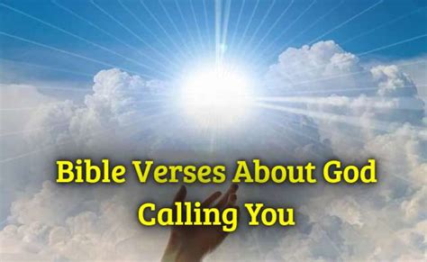 [Best] 25+ Bible Verses About God (Jesus) Calling You - KJV Scripture