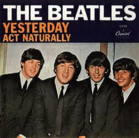 Yesterday single artwork – USA – The Beatles Bible