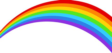 Rainbow Cartoon Png Free Images With Transparent Background - (1