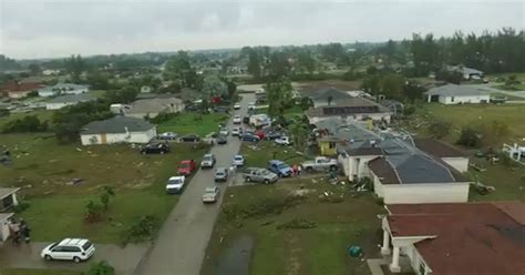 Cape Coral tornado: Drone video shows damaged landscape