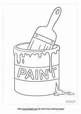 Paint Coloring Page  Kidadl sketch template