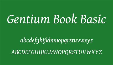 Gentium Book Basic free font