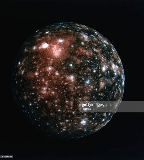 Jupiter's icy moon Callisto has the most cratered surface of any of... News Photo - Getty Images