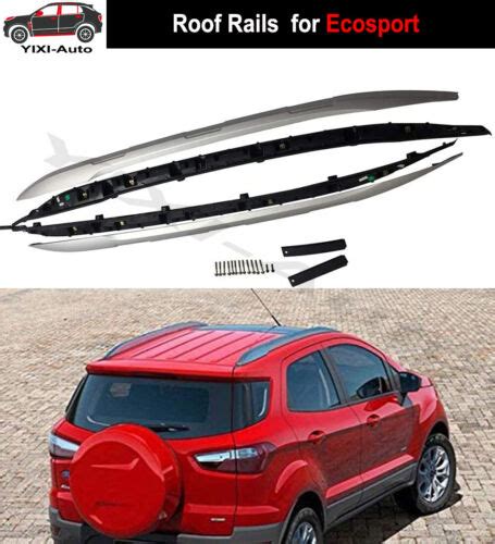 2pcs Fit for Ford Ecosport 2013-2021 roof rails Roof Rack Side Rail ...