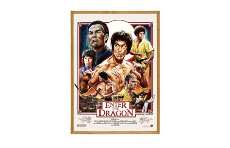 Enter the Dragon film poster. Classic Vintage. - Fryderyk Danielczyk STORE