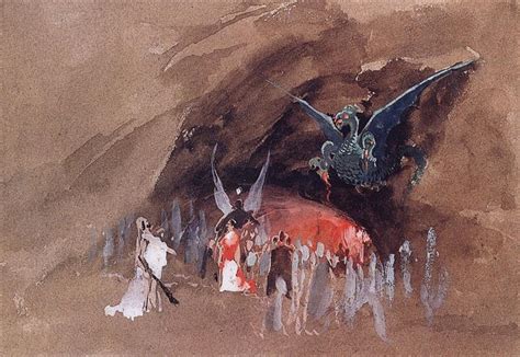 In the dragon cave, c.1880 - Andrei Ryabushkin - WikiArt.org