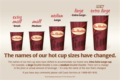 Tim Hortons starts serving up coffee in new cup sizes - CityNews