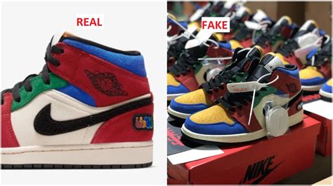 Real VS Fake Air Jordan 1 Mid Blue the Great 6 | Housakicks