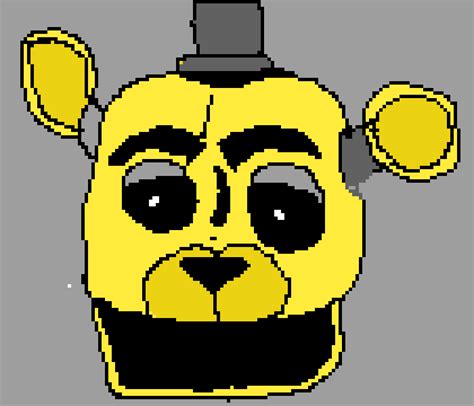 Pixilart - golden freddy jumpscare by Robbin-dabank1