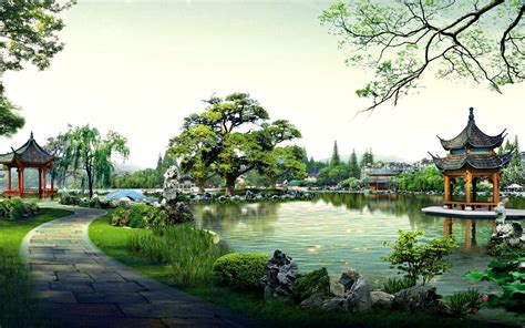 Chinese Garden Wallpapers - Top Free Chinese Garden Backgrounds - WallpaperAccess