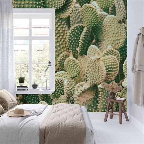 Boho Cactus Wallpaper / Catus Wallpaper / Boho Desert - Etsy