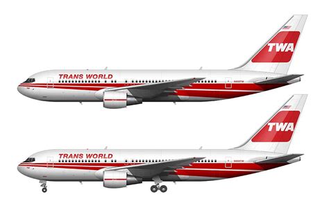 How the final 3 TWA liveries evolved from one to the next – Norebbo