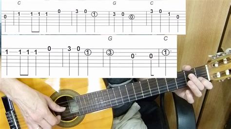 Guitar lesson - The Wheels on the Bus - Easy Guitar melody tutorial + TAB Chords - Chordify