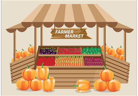 Farmers Market Vector 86682 Vector Art at Vecteezy