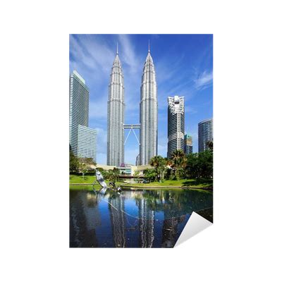 Sticker Petronas Twin Towers at Kuala Lumpur, Malaysia. - PIXERS.UK