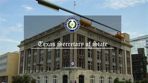 Texas Secretary of State | License Lookup