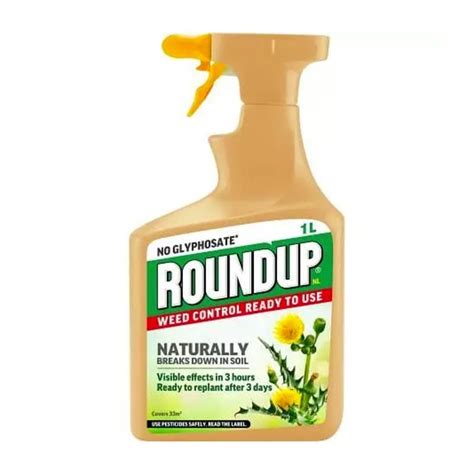 Roundup Natural Weed Control 1 Litres - General Purpose Weed Killer - Tates