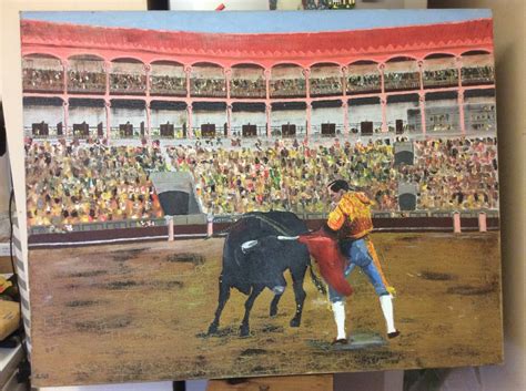 Matador And Bull Oil Painting at PaintingValley.com | Explore ...