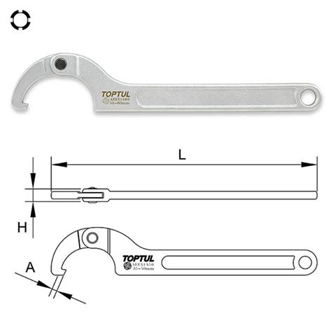 Adjustable Hook Spanner Wrench - TOPTUL® Malaysia