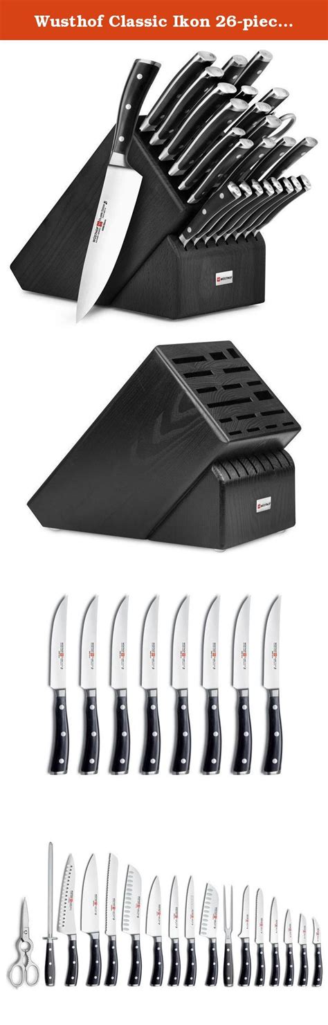 Wusthof Classic Ikon 26-piece Ultimate Knife Block Set (Black Block). The Wusthof Classic Ikon ...