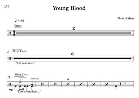 Young Blood - Drums - Music by the Measures