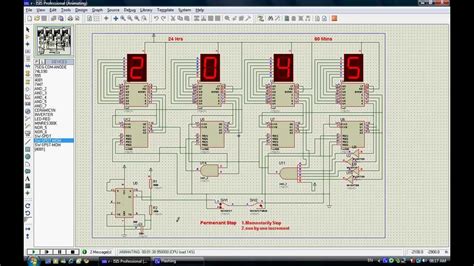 Digital Circuit Clock Diagram Digital Wall Clock Circuit Dia