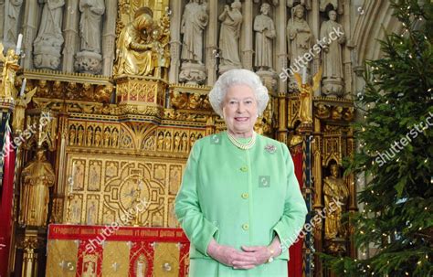 Queen Elizabeth II Queens Christmas speech this Editorial Stock Photo ...