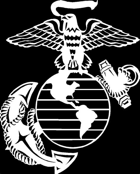 USMC Logo Clip Art Black And White