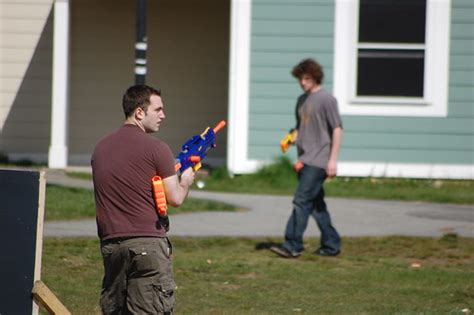 Nerf Wars s09 | Bunch of people shooting toy guns for charit… | Flickr