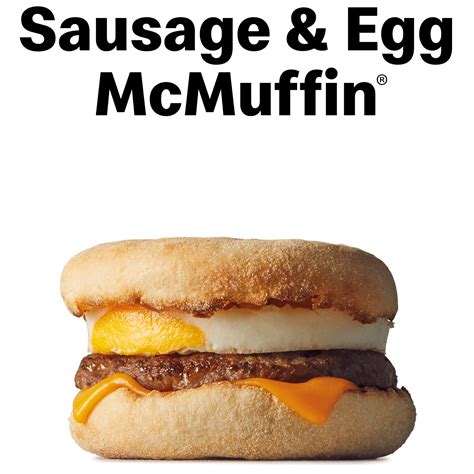 Sausage & Egg McMuffin | Breakfast Menu | McDonald's AU