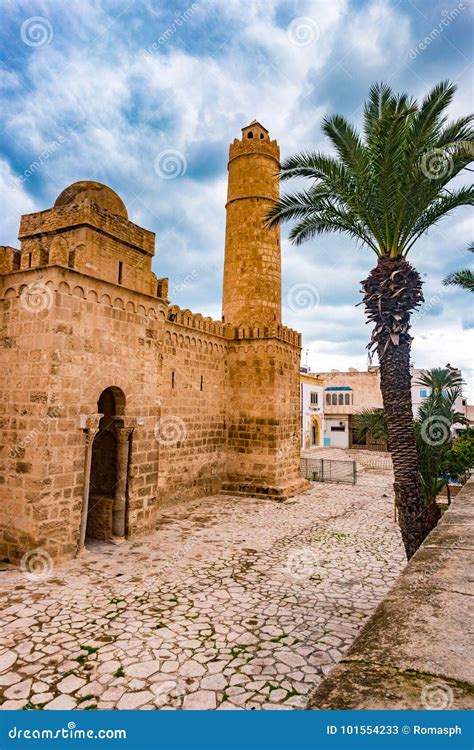 The Fortress of Ribat of Sousse in Tunisia. Stock Image - Image of building, exterior: 101554233