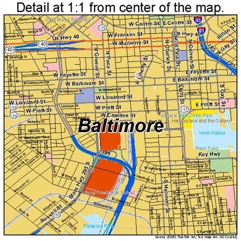 Baltimore Maryland Street Map 2404000