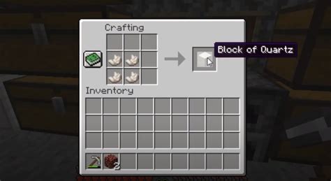 How To Make Block Of Quartz: Minecraft Recipe