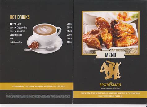 Sportsman Menu - The Sportsman