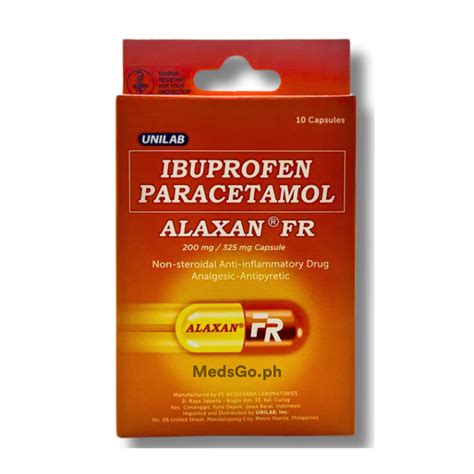 ALAXAN FR - 1 Pack x 10 Caps price in the Philippines | MedsGo Pharmacy