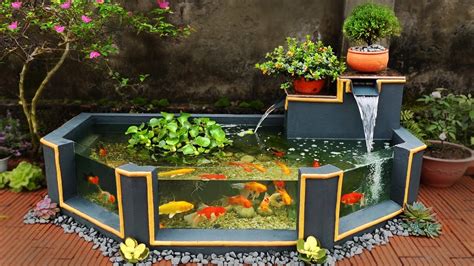 Garden Design Ideas - Turn Ugly Garden Corner Into a Beautiful Waterfall Aquarium Garden ...