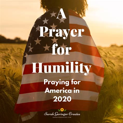 A Prayer for Humility - Sarah Geringer