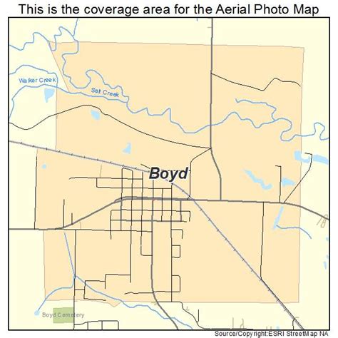 Aerial Photography Map of Boyd, TX Texas