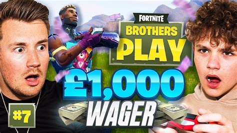 £1000 WAGER MATCH | BROTHERS PLAY FORTNITE #7 - YouTube