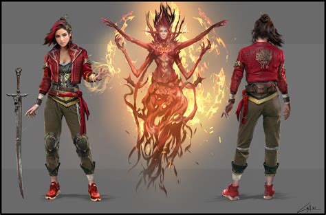 ArtStation - Concept Art - Fire Elemental