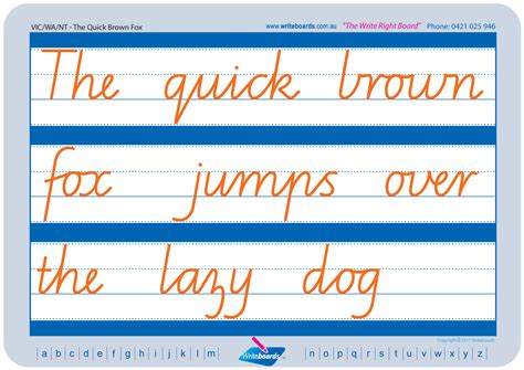 The Quick Brown Fox Handwriting Tracing Worksheet - Name Tracing ...