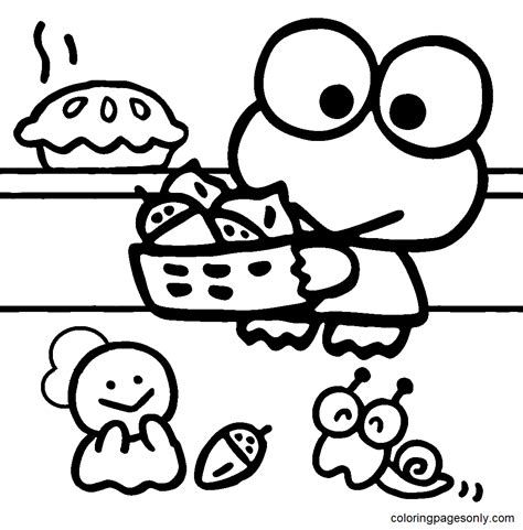 Keroppi Coloring Pages - Free Printable Coloring Pages