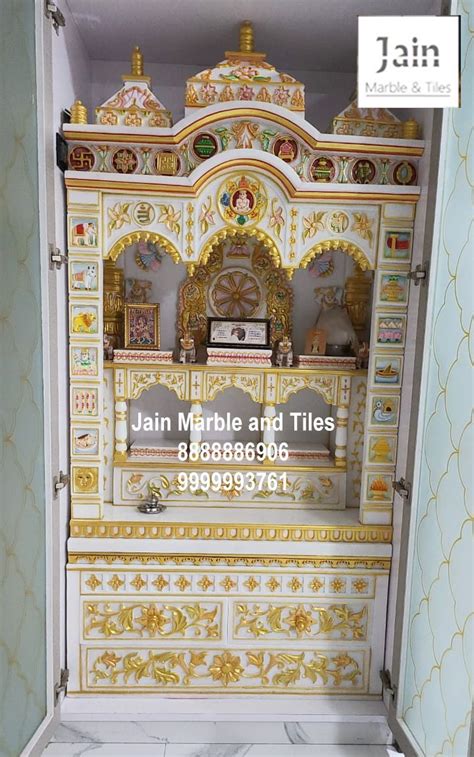 Jain Home Temple, Jain mandir for home, Painting mandir for Jains ...