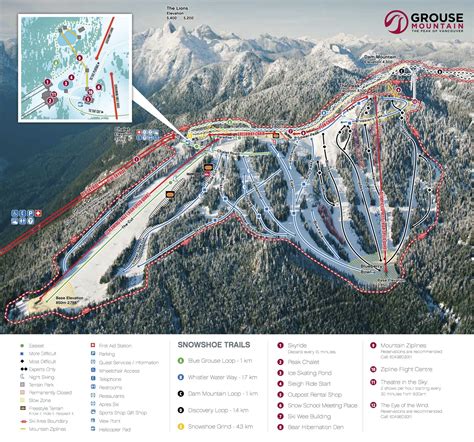 Grouse Mountain Trail Map | OnTheSnow