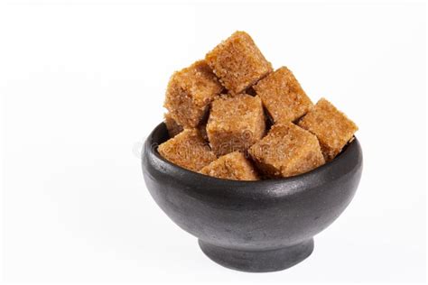 Unrefined Cubed Brown Cane Sugar Crystals - Saccharum Officinarum Stock Image - Image of cooking ...