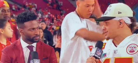 Jackson Mahomes crashes Patrick’s postgame interview with cringey dance ...