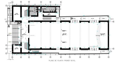 Floor plan of the church building with detail dimension in dwg file - Cadbull