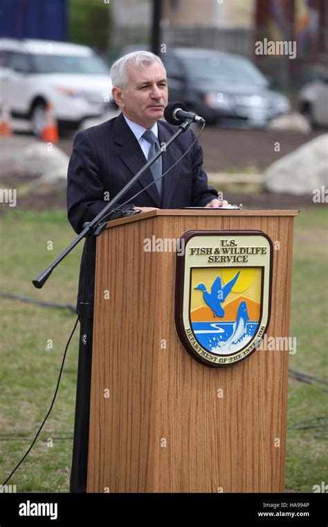 usfwsnortheast 14113222441 Senator Jack Reed Stock Photo - Alamy