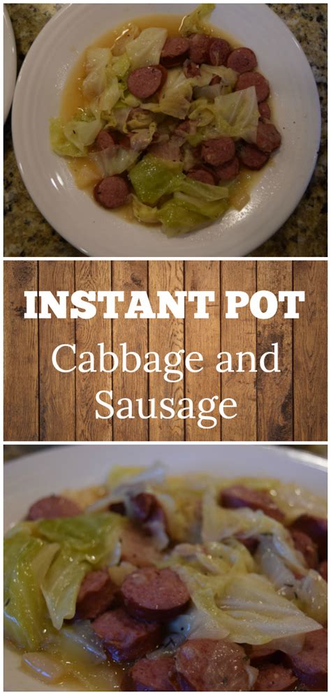 Instant Pot Cabbage and Sausage - Instant Pot Cooking