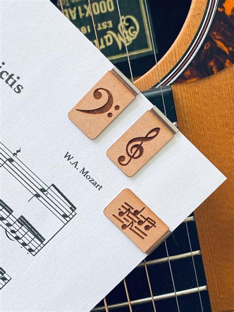 Musical Bookmarks Music Note Bookmarks Great Gift Treble | Etsy